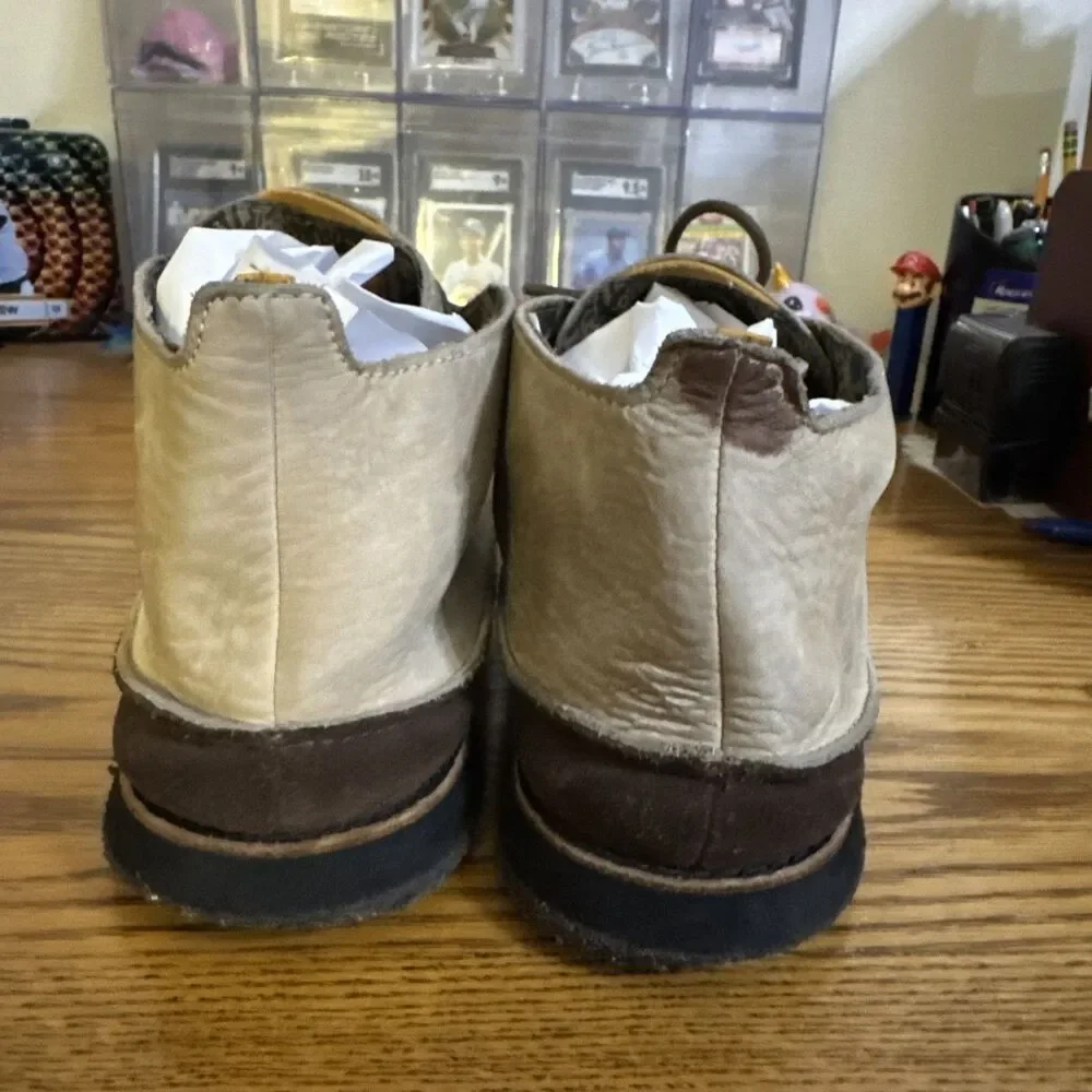 Timberland Mens Tan Leather/Suede Moc Toe Chukka Boots Size 10M See Pictures